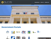 Tablet Screenshot of cebucity.gov.ph
